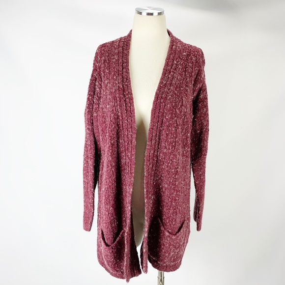 Pierre Cardin Large Sweater Wool Cranberry V-5775 - Picture 1 of 6